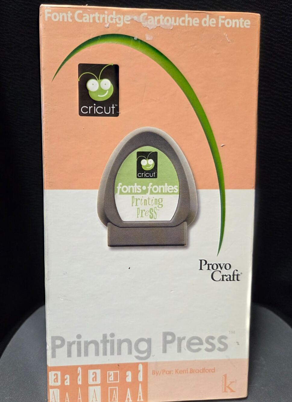 Cricut Printing Press Font Cartridge for Legacy Expression Personal NEW Open Box